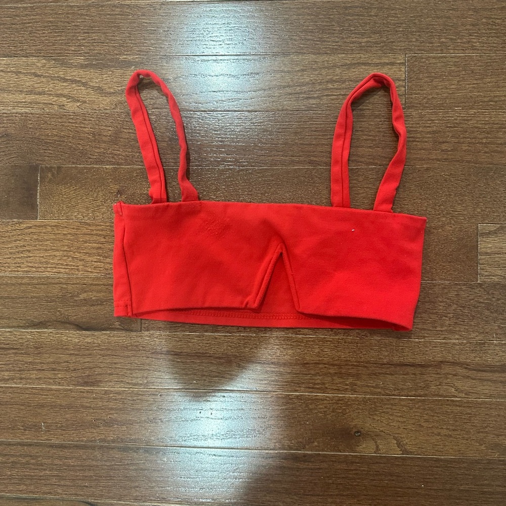 Edikted Vibrant Red Crop Top